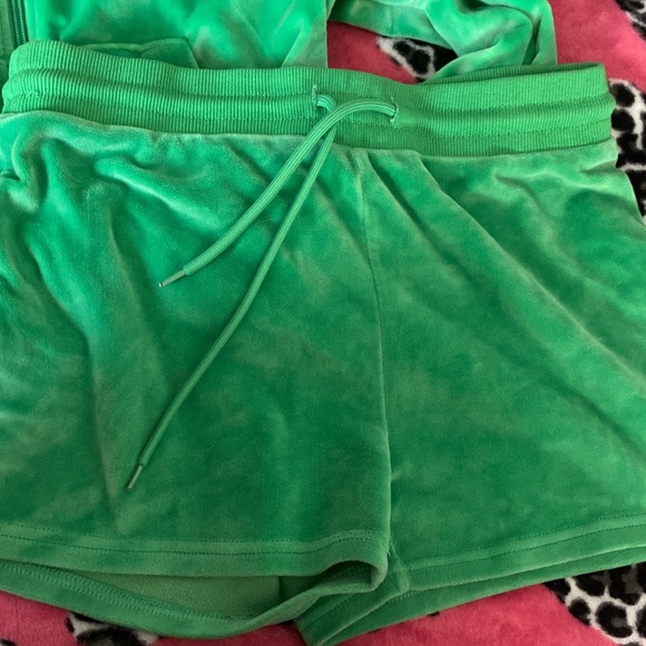 Fine Girl Green Velour Tracksuit - Picture 5 of 5
